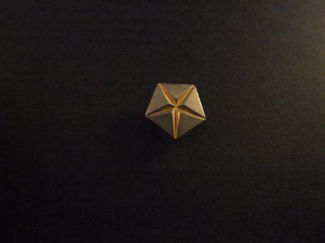 Chrysler logo zilverkleurig (goudkleurige ster)